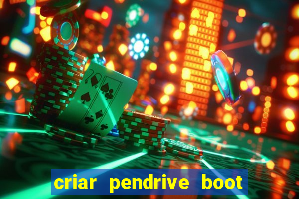 criar pendrive boot windows 10